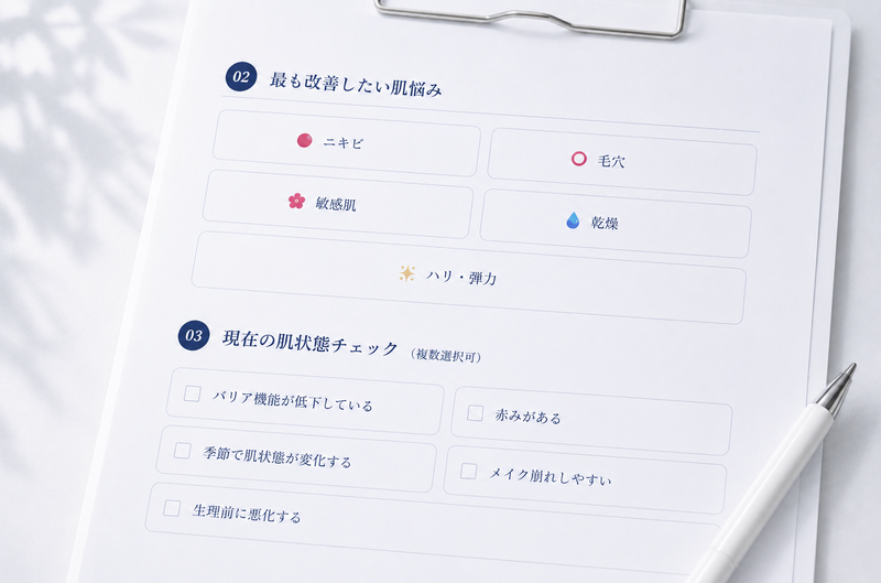 肌に合わせた「処方型ケア」